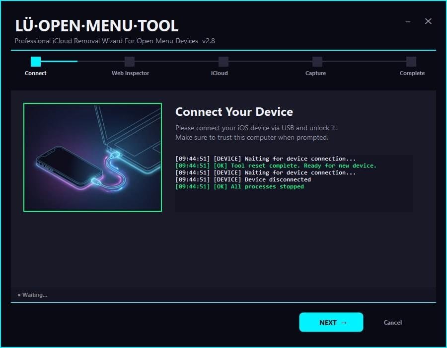 LU-Open Menu Ios 12 To 26.3 windows tool - DHRU Simple API